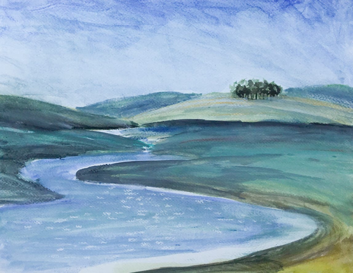 Mike's painting at Point Reyes